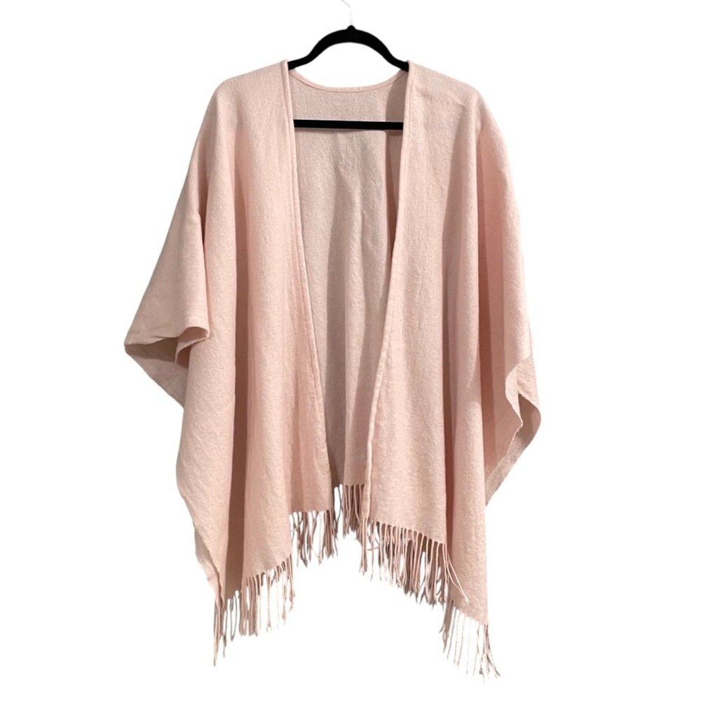 PORTOLANO Wool Shawl Wrap Pink